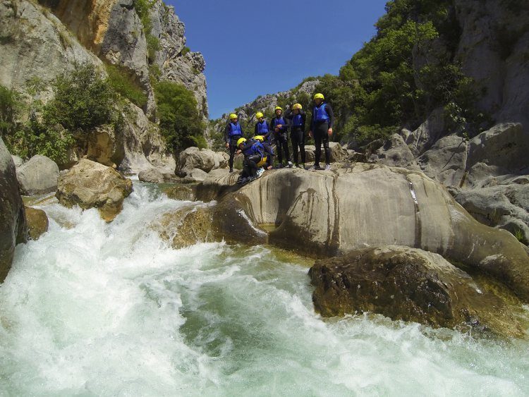 Advanced canyoning Cetina rivier - Zadvarje bij Omiš Kroatië