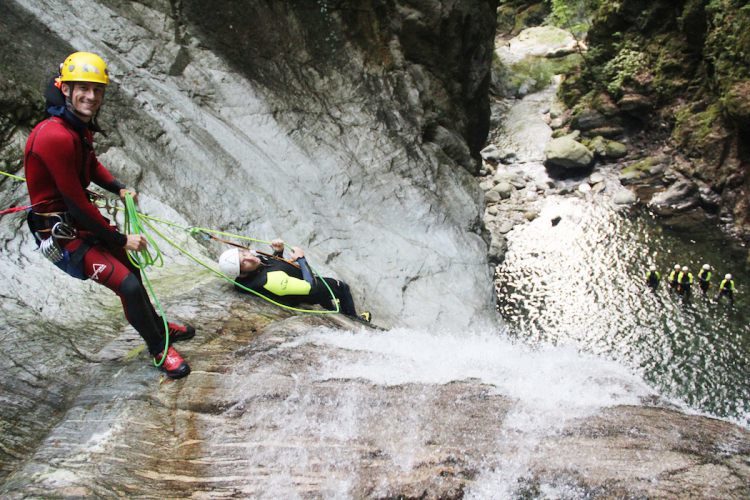 Halve dag Canyoning Ticino Zwitserland