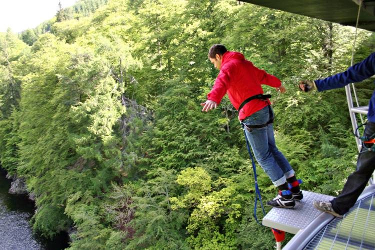 Bungeejump Perthshire Schotland
