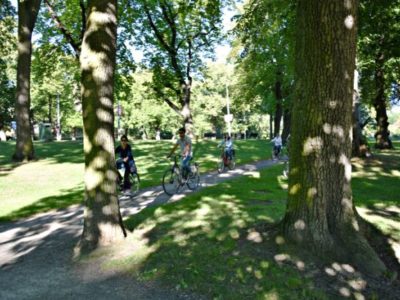 Fietstocht stadspark Stockholm