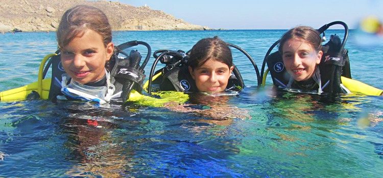PADI Introductie voor kids Mykonos