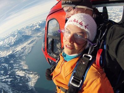 Helikopter Skydive Interlaken Zwitserland
