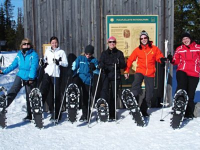 Sneeuwschoen Hike Sörsjön Dalarna centraal Zweden
