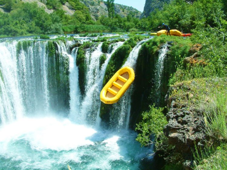 Raften Zrmanja Rivier Kroatië