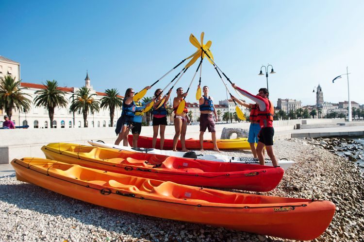 Zee kajakken Split Kroatië