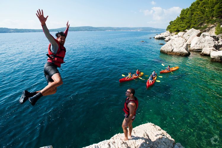 Zee kajakken Split Kroatië
