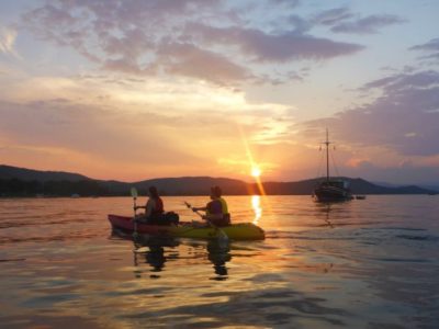 3 uur Zee Kajakken Zonsondergang Halkidiki Griekenland