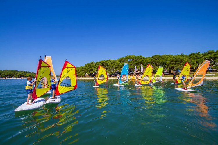 Beginner cursus windsurfen Pula Kroatië