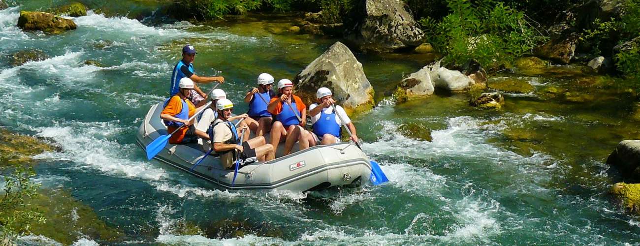 Raften Cetina rivier Kroatie