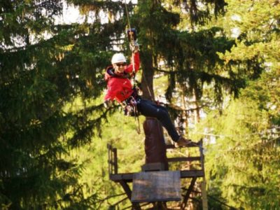 1,5 uur zipline San Vigilio di Marebbe Italië