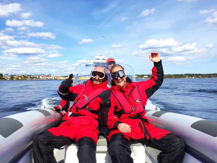 1 uur RIB speedboottocht Stockholm Archipel Zweden
