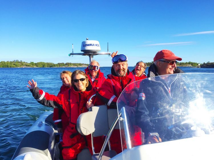 1 uur RIB speedboottocht Stockholm Archipel Zweden