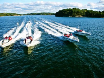 1 uur RIB speedboottocht Stockholm Archipel Zweden