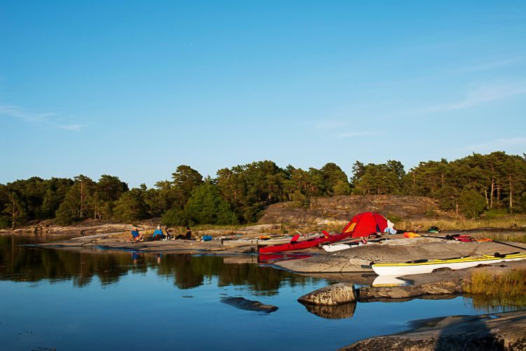 3 daagse kajak tour archipel Stockholm Zweden