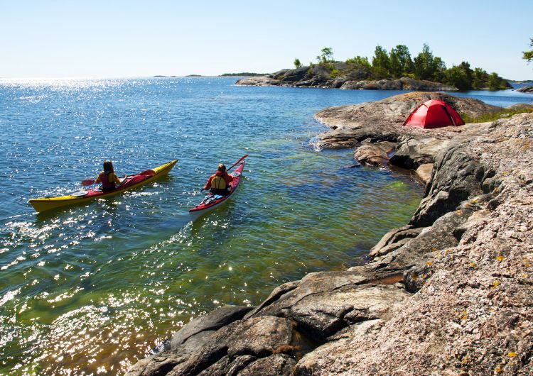 3 daagse kajak tour archipel Stockholm Zweden