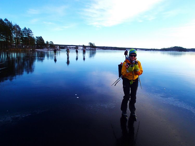 Introductie in natuurijs schaatsen Stockholm Zweden