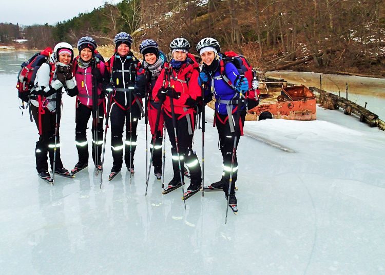 Introductie in natuurijs schaatsen Stockholm Zweden