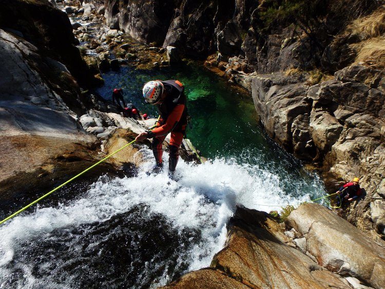 canyoning voor beginners Lissabon Portugal
