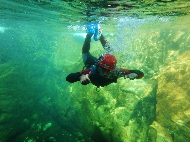 canyoning voor beginners Lissabon Portugal