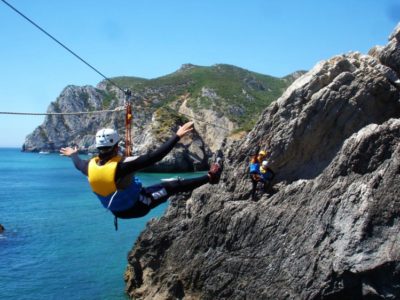 4 uur Coasteering Arrábida Lissabon Portugal