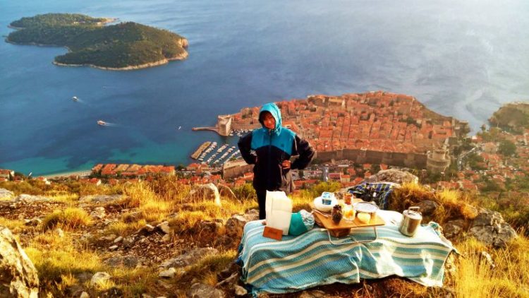 Sunset hike en picknick met gids Dubrovnik Kroatië