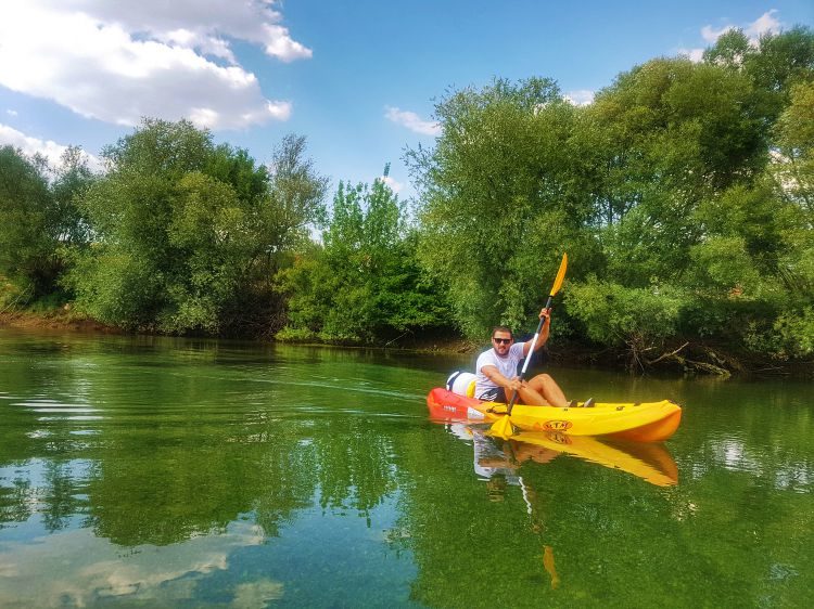 Kajakken Cetina rivier Sinj Kroatië1