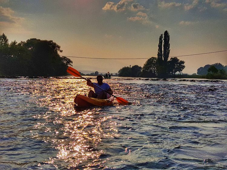 Kajakken Cetina rivier Sinj Kroatië1