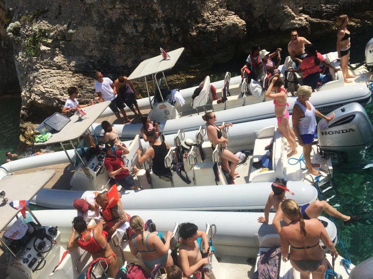 5 eilanden speedboottocht en Blue Cave Split Kroatië