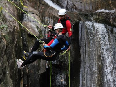 Canyoning nabij Comomeer Italië