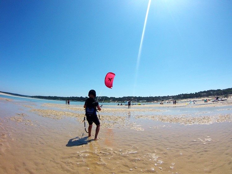 Kitesurfen Sesimbra nabij Lissabon Portugal