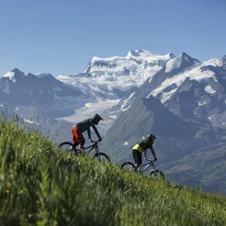 Mountainbiken door de Alpen vanuit Verbier Zwitserland