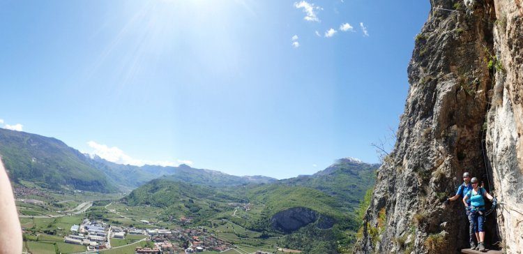 Via Ferrata Monte Albano nabij Tremosine Gardameer Italië