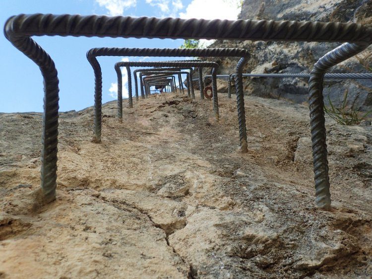 Via Ferrata Monte Albano nabij Tremosine Gardameer Italië
