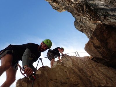Via Ferrata Monte Albano nabij Tremosine Gardameer Italië