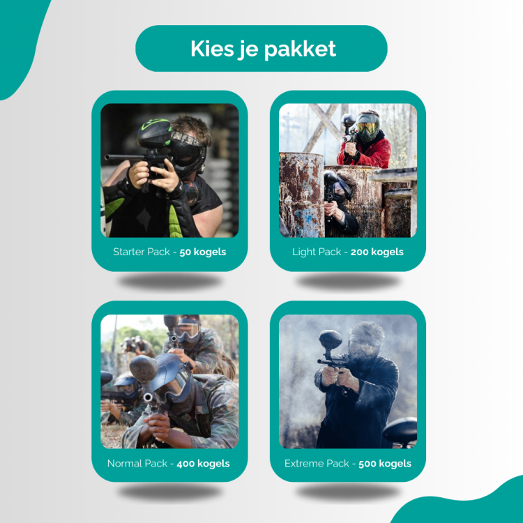 Kies je Paintball pakket