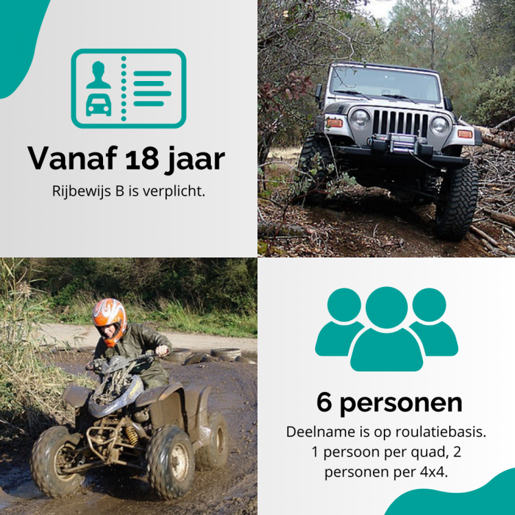 Quad en offroad rijden boeken nabij Rotterdam