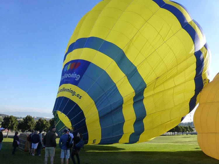 Luchtballonvaart nabij Barcelona