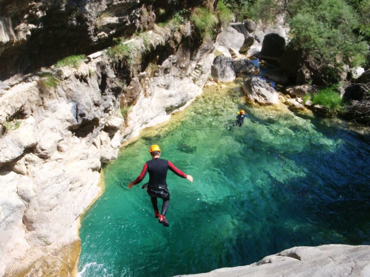 canyoning Toscane Rio Selvano Italië