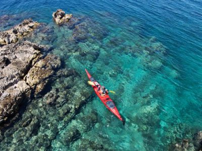 Zeekajakken 3 eilanden in de archipel van Zadar Kroatië