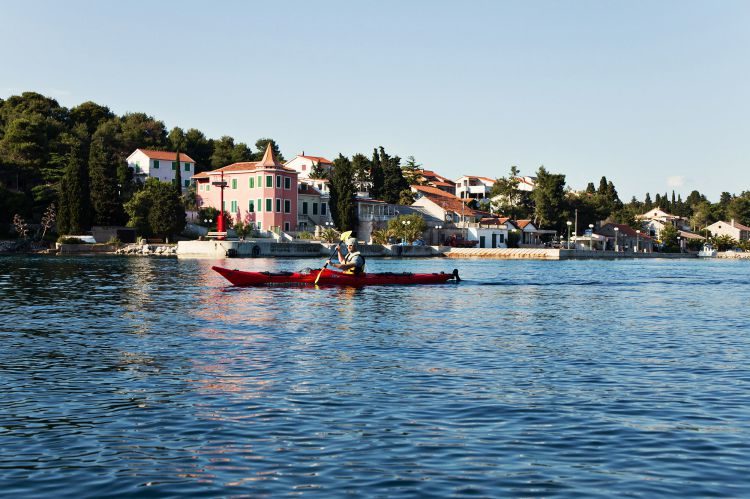 Zeekajakken 3 eilanden in de archipel van Zadar Kroatië