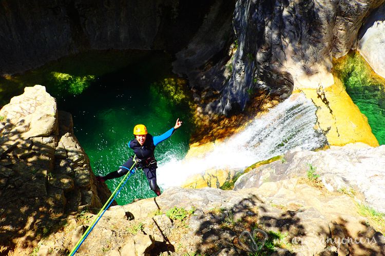 Canyoning nabij Ainsa Spanje