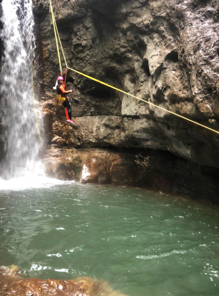 Familie Canyoning Rio Nero - Passo d'Ámpola nabij Gardameer Italië