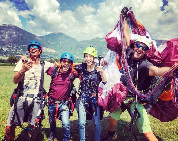 Paragliden tandemvlucht nabij Rome Italië