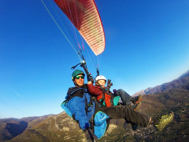 Paragliden tandemvlucht nabij Rome Italië