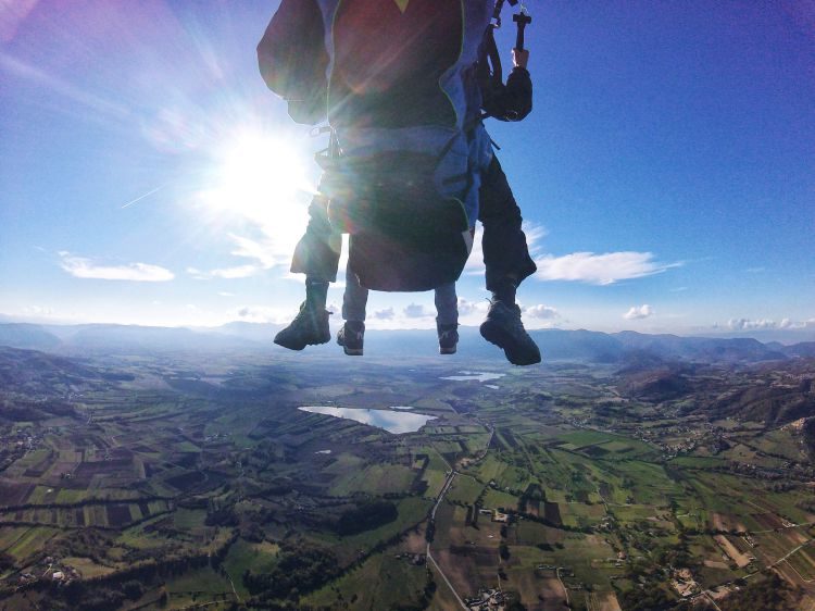 Paragliden tandemvlucht nabij Rome Italië