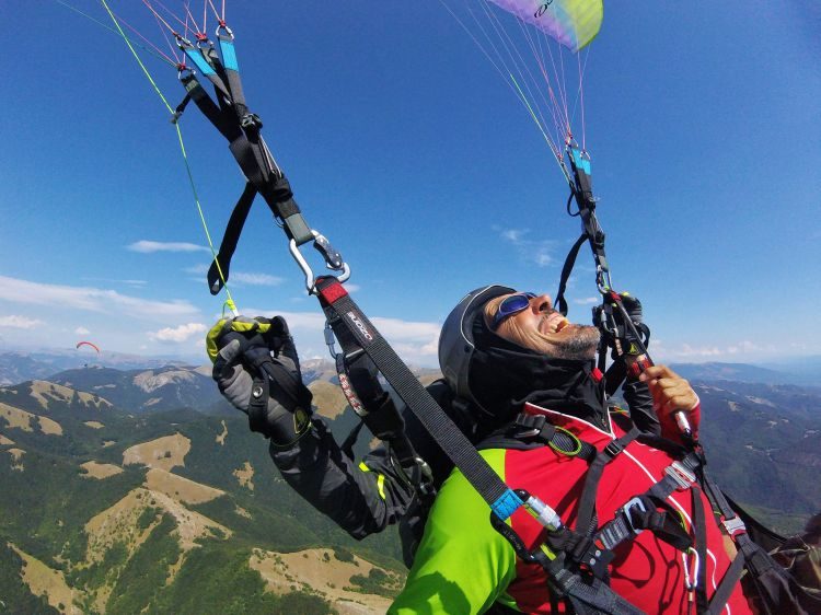 Paragliden tandemvlucht nabij Rome Italië