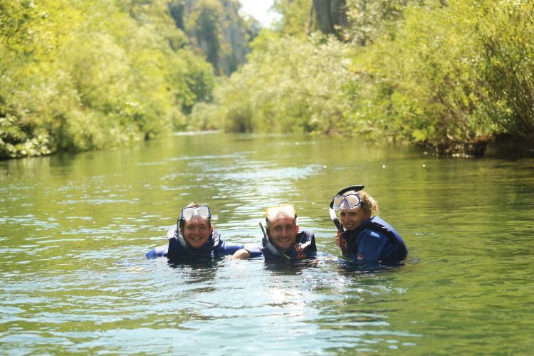 Ultimate adventure tour langs de Cetina rivier Blato Kroatië