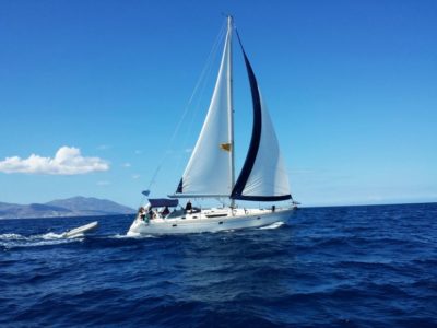 Zeilcruise naar het eiland Rhenia en Delos Mykonos Griekenland