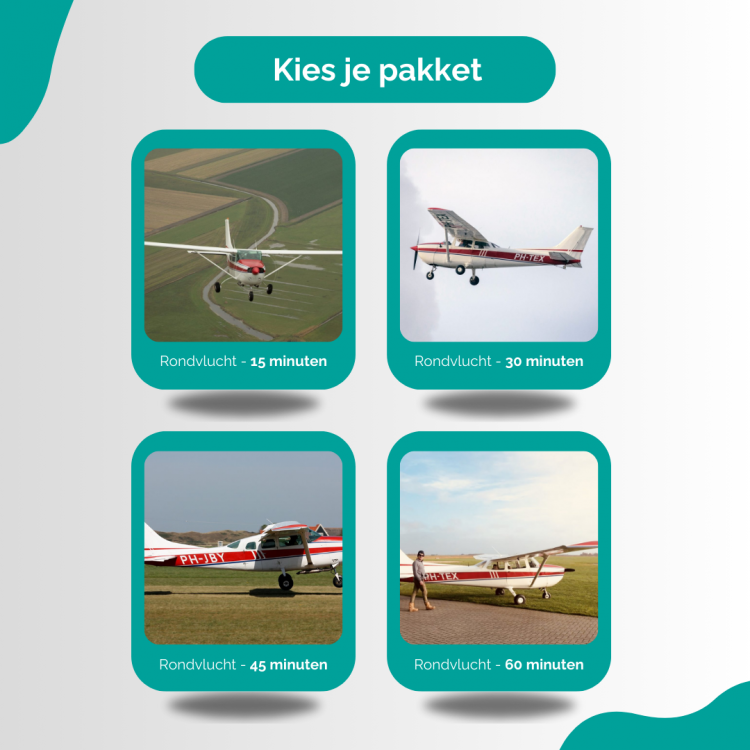 Rondvlucht Texel kies je pakket