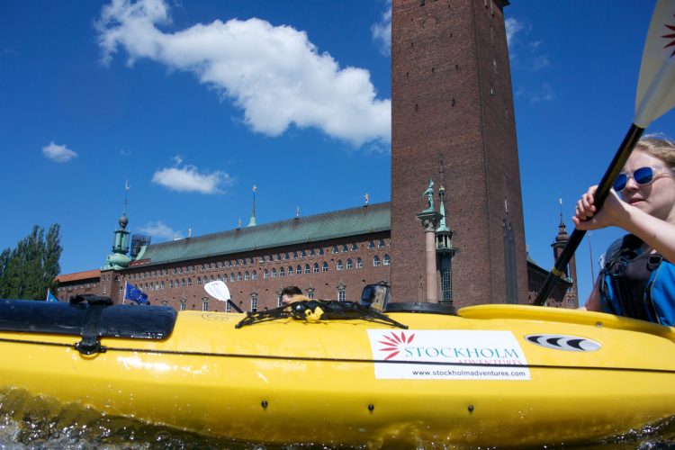 Zelfstandige Kajaktour door Stockholm